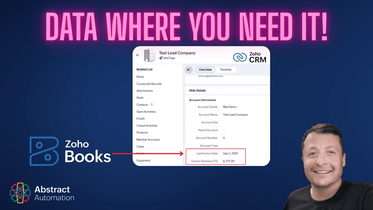 Sync Zoho Books to Zoho CRM: Add Invoice Dates & Revenue Fields for Smarter Reporting
